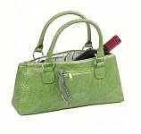 Wine Clutch - Green Serpentes