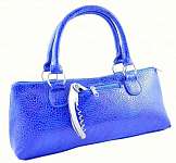 Wine Clutch - Blue Serpentes