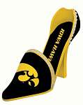 Iowa Hawkeyes Decorative Team Shoe Wine...