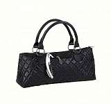 Wine Clutch - Black Quilt Sassy