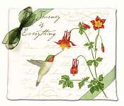 Hummingbird Flour Sack Towel set of 2