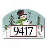 Woodland Snowman Yard DeSign