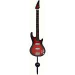 Red & Black 5-String Bass Guitar Single...