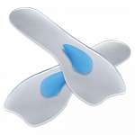 Thin Dress Gel Insoles with Met Pad - Large