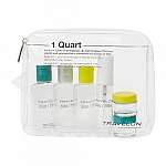 One-Quart Zip-Top Bag with Plastic Bottles