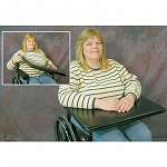Lift-Away Padded Wheelchair Tray