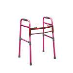 Two Button Folding Universal Walker - Pink