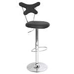 Stretched X Bar Stool, Black