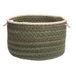 Spacedyed Wool Round Basket