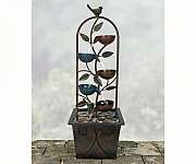 Cascade Cups Metal Fountain