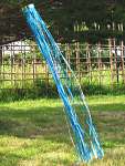 Rainbow Windsock Aqua Silver