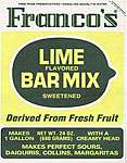 Franco's Lime Margarita Bar Mix