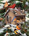 Log Cabin Birdhouse - puzzle