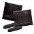 16" X 16" - EMBOSSED BLACK
