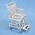 Shower Chair with Sliding Footrest