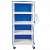 ROYAL BLUE - 4 SHELVES - SOLID VINYL