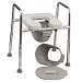4-in-1 Toilet Safety Frame with Adjustable Raised Toilet Seat