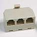 Multi-Phone Line Adapter 3-Jack