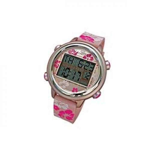 VibraLITE 12 Vibrating Watch with Pink Flower Band