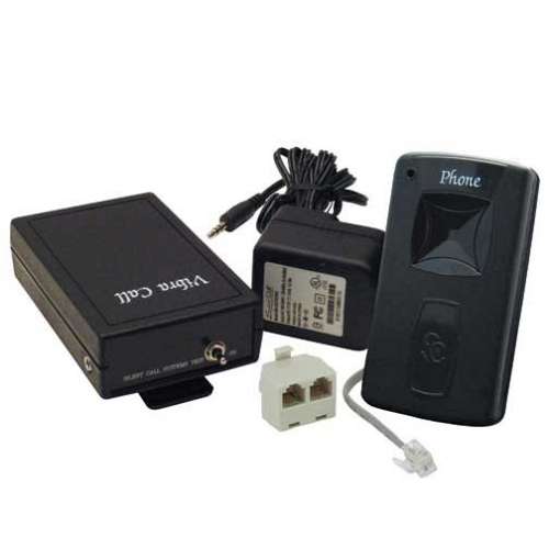 Vibra-Call Receiver with Battery Charger & Phone Transmitter