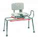 Sliding Transfer Bench with Cutout Swivel Seat