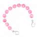Pink Fiber Optic Beaded Medical ID Bracelet
