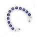 Purple Crystal Beaded Medical ID Bracelet