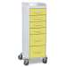 Bright Idea Polyethylene Tall Locking 6 Drawer Cart