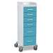 Bahamas Sea Polyethylene Tall Locking 6 Drawer Cart