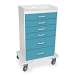 Bahamas Sea Polyethylene Locking 6 Drawer Procedure Cart