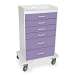 Gum Drop Polyethylene Locking 6 Drawer Procedure Cart