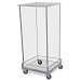 Large Clear Acrylic Mobile Hazardous Waste Container