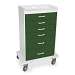 Hosta Leaf Polyethylene Locking 6 Drawer Procedure Cart