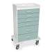 Catalina Mist Polyethylene Locking 6 Drawer Procedure Cart