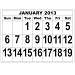 Giant Print Date Calendar