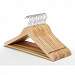 Natural Wood Suit Hangers with Bar