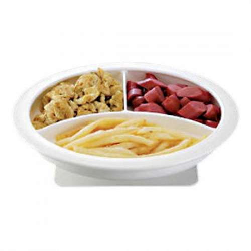 Divided Plate with Suction Pad