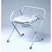 Folding Commode with Elongated Seat