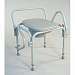 Commode with Drop Arm and Elongated Seat