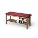 H-Brace Treatment Table with Storage Shelf and Cubby