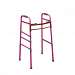Deluxe Folding Walker with Pink Frame