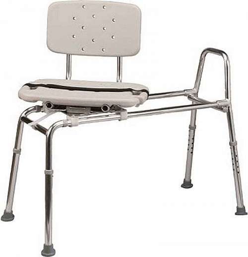 Sliding Transfer Bench with Swivel Seat