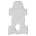 Patient Lift Sling with Head Support and Insert Pocket with Commode Opening