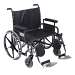 Deluxe Sentra Heavy Duty Extra Extra Wide Wheelchair with Detachable Full Arms