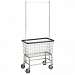 Large Capacity Laundry Carts w/ Double Pole Rack
