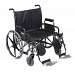 Deluxe Sentra Heavy Duty Extra Extra Wide Wheelchair with Detachable Desk Arms