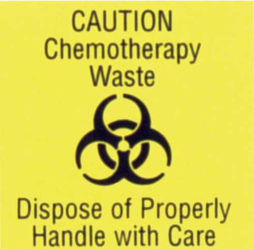 Chemotherapy Waste Decal