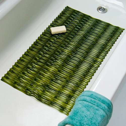 Bamboo Vinyl Bath Mat