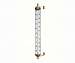 24 inch Thermometer Living Finish Brass