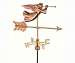 Angel Garden Weathervane Polished Copper